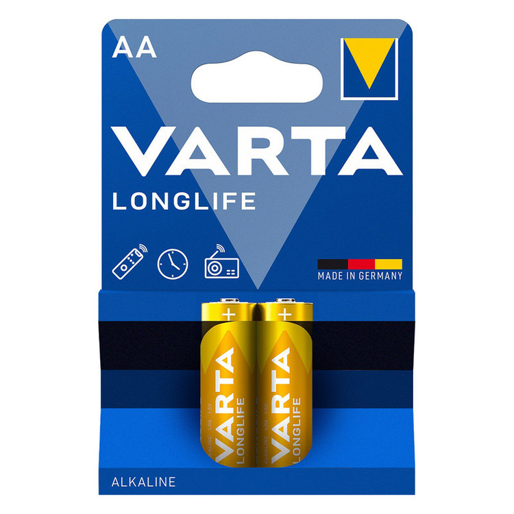 باتری قلمی وارتا مدل LONG LIFE بسته دو عددی