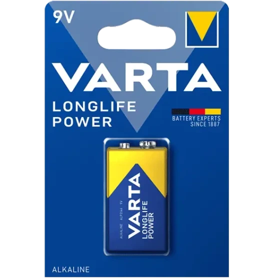 باتری کتابی وارتا مدل Longlife Power ۹ ولت