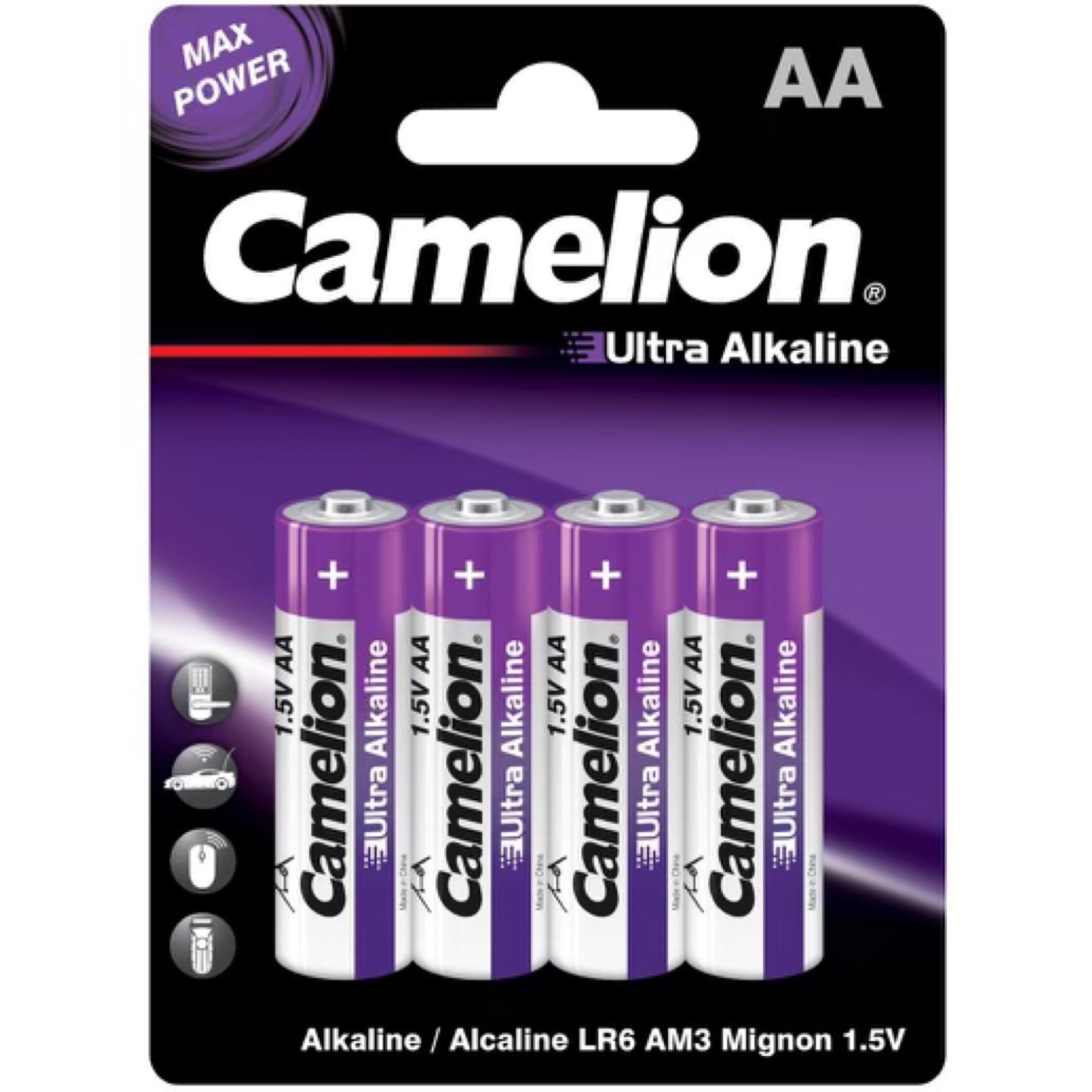 باتری قلمی کملیون مدل Ultra Alkaline بسته چهار عددی