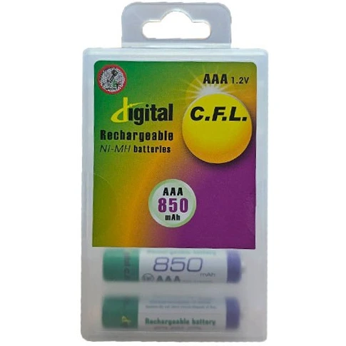 باتری شارژی 850 میلی آمپر نیم قلمی سی اف ال مدل CFL 850mAH