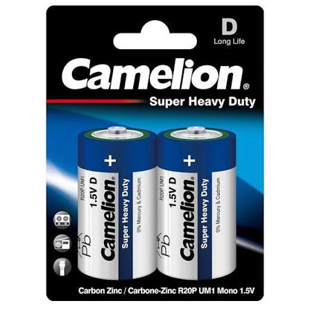 باتری بزرگ کملیون کارتی مدل Super Heavy Duty بسته ۲ عددی
