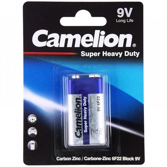باتری کتابی کملیون ۹ ولت مدل Super Heavy Duty