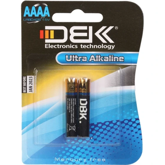 باتری AAAA اولترا آلکالاین دی بی کی DBK بسته 2 عددی | مناسب قلم سرفیس و Surface Pen