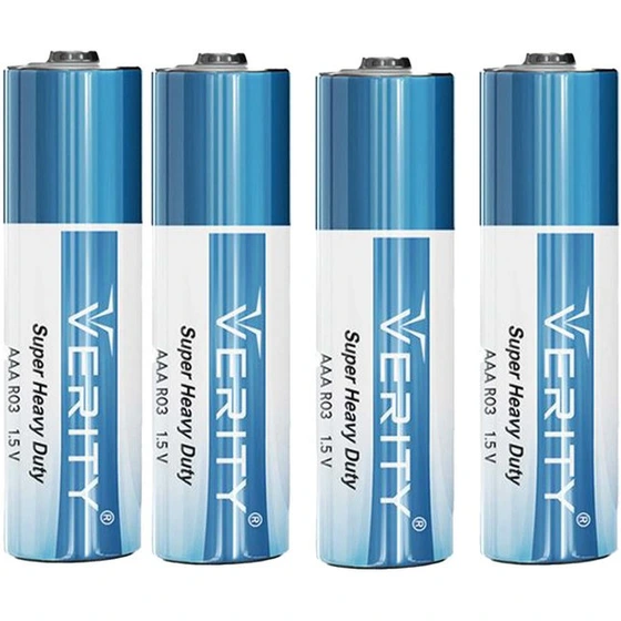 باتری نیم قلمی وریتی مدل Super Heavy Duty بسته چهار عددی