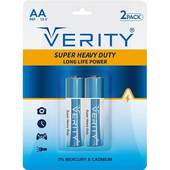 باتری قلمی وریتی مدل R6P بسته ۲ عددی Super Heavy Duty
