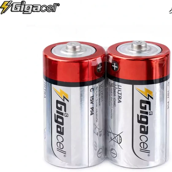 باتری متوسط گیگاسل مدل Ultra Heavy Duty بسته ۲ عددی