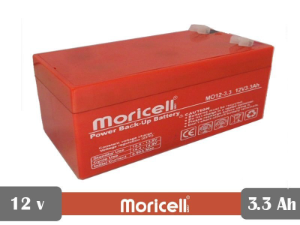 باتری خشک سیلد اسید ۱۲ ولت ۳.۳ آمپر موریسل (Moricell)