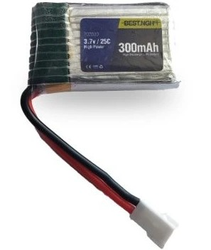 باتری لیتیوم پلیمر پروازی BEST مدل 702030 – ظرفیت 300 میلی‌آمپر (3.7 ولت)