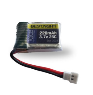 باتری لیتیوم پلیمر پروازی BEST مدل 702025 – ظرفیت 220 میلیآمپر (3.7 ولت)