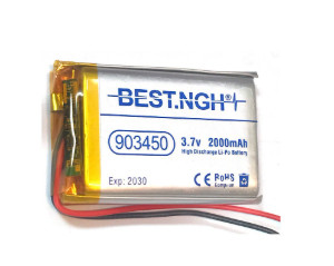 باتری لیتیوم پلیمر BEST NGH مدل 903450 – ظرفیت 2000 میلیآمپر (3.7 ولت)