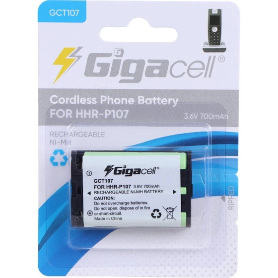 باتری تلفن بی سیم گیگاسل مدل Gigacell GCT107 ظرفیت 700 میلی آمپر ساعت